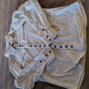 Smash Men Shirt white  Long Sleeve Embroidered L